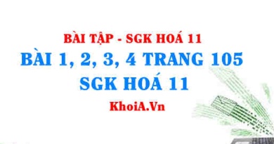 Bài tập phản ứng hữu cơ: Giải bài 1, 2, 3, 4 trang 105 SGK Hoá 11